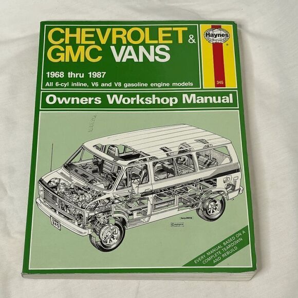HAYNES - CHEVROLET/GMC - VANS - '68 thru '87 - WORKSHOP MANUAL #345 - Picture 1 of 7
